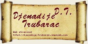 Đenadije Trubarac vizit kartica